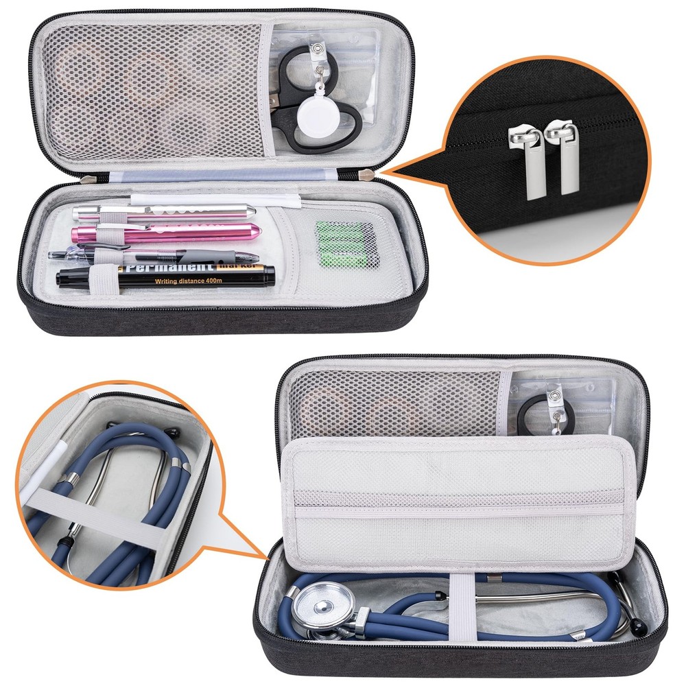 17 pcs Stethoscope Case Kit, Nursing School Essentials Include Stethoscope Ca...