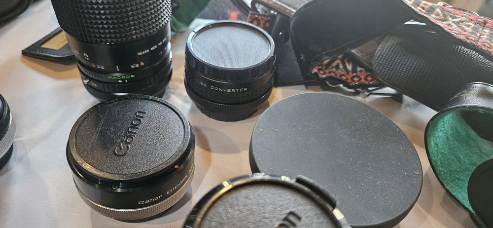 Canon A1 9 Lens Lot