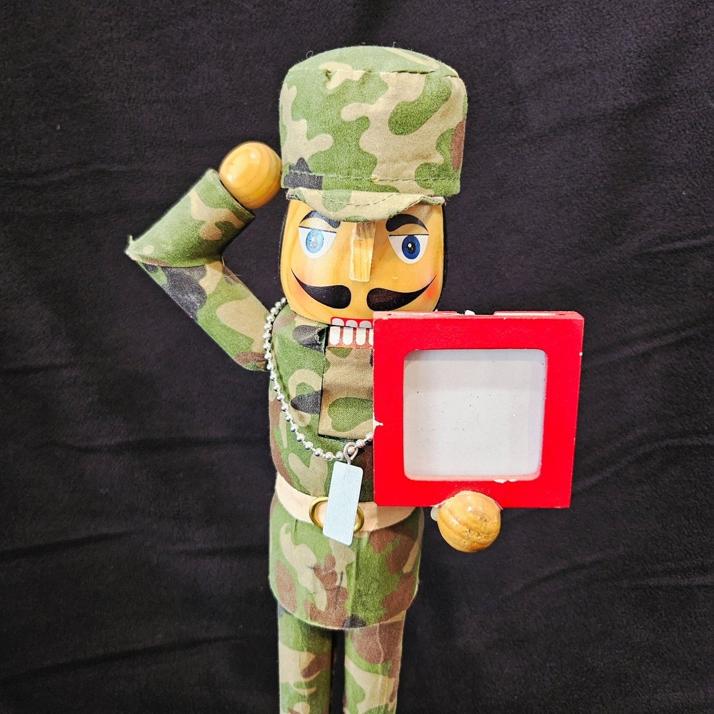 Army Nutcracker Military Saluting 2012 14”