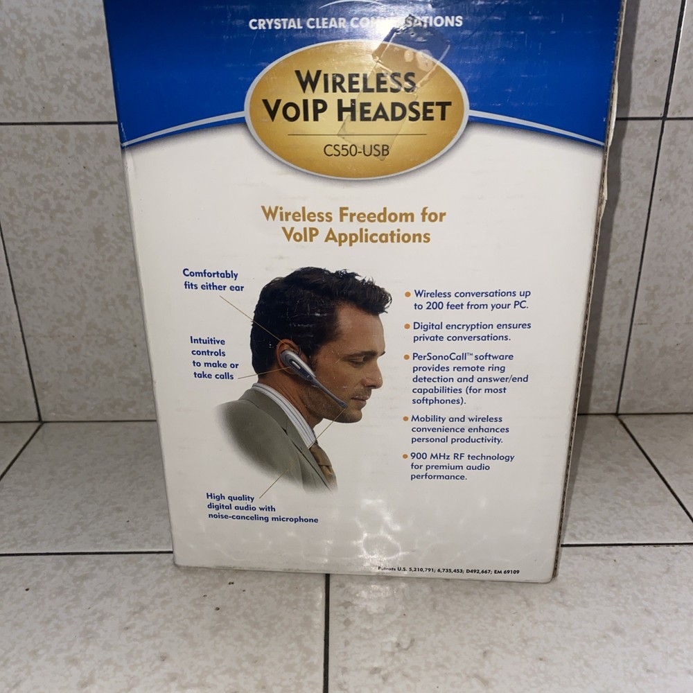 Plantronics CS50-USB Wireless Headband Computer Headset System for Skype Chat