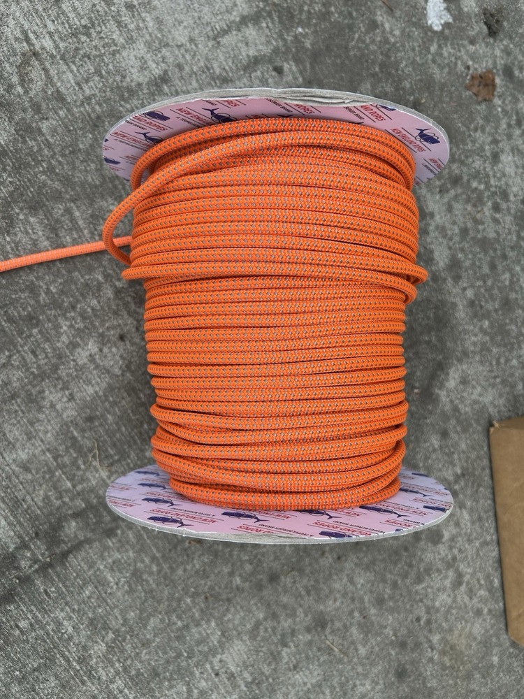 Lightweight Polyester Accessory Cord Orange Gray on Spool Durable Utility Cord