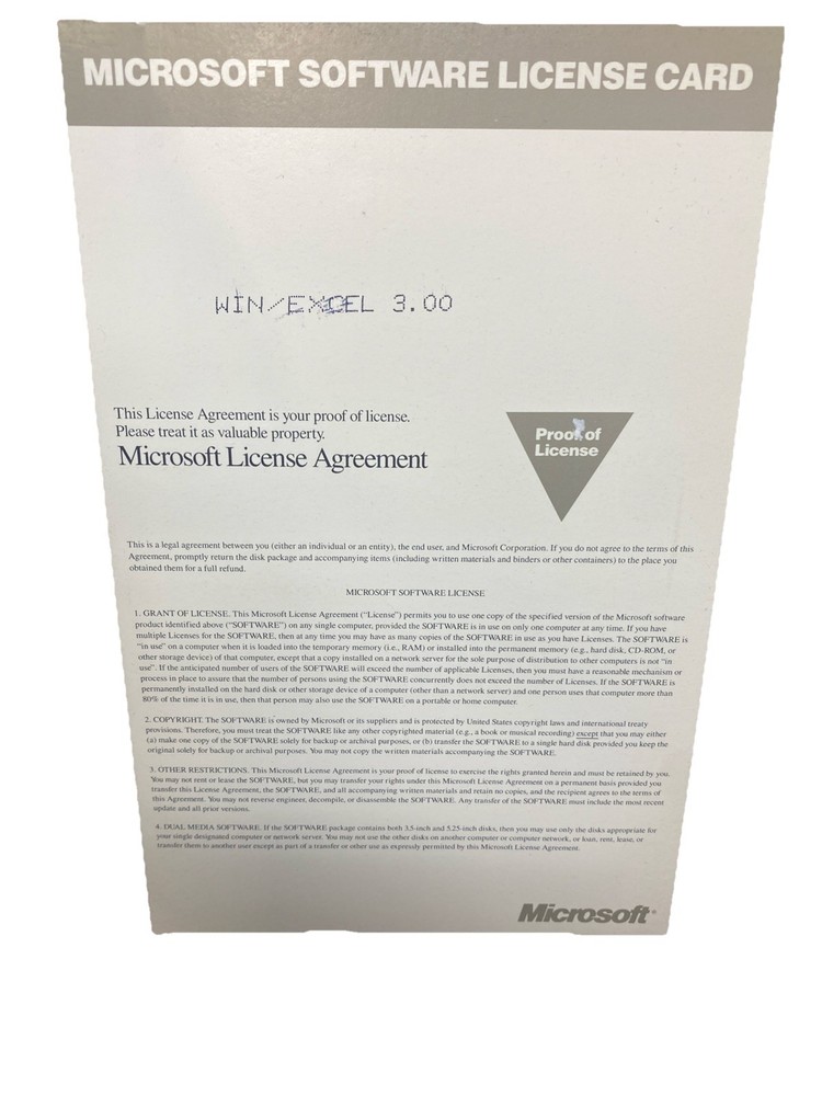5 Vintage Microsoft Excel 3.0 Books: Quick Reference, User Guide Plus More