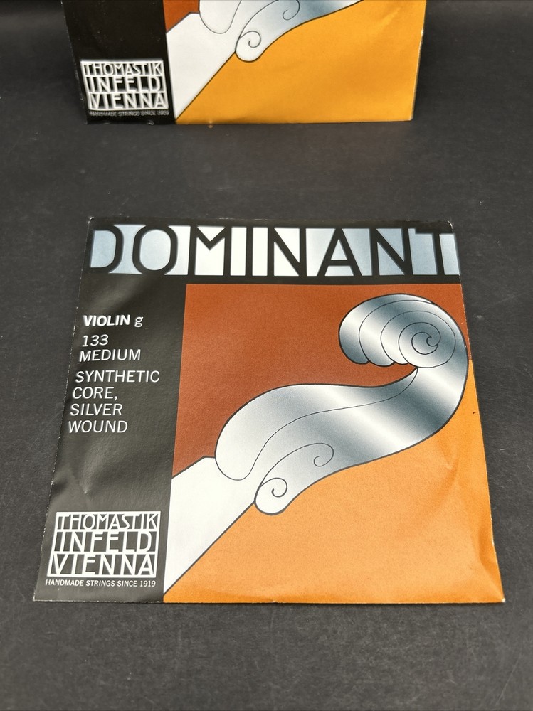 Dominant 133 4/4 Violin G Silver Wound String Thomastik Strings (2-Pack)