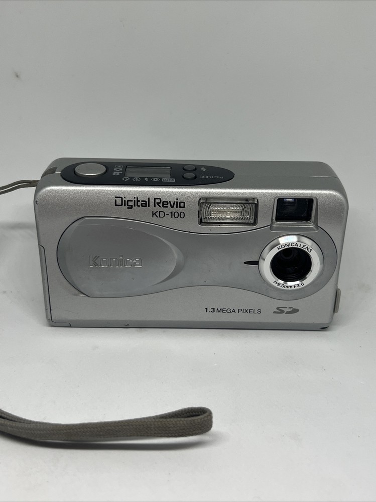 Konica KD-100 1.3MP Compact Digital Camera Silver Tested