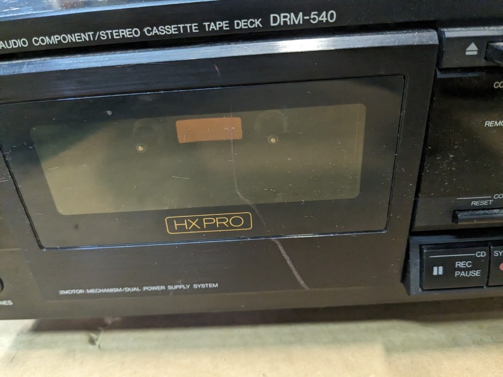 Denon DRM-540 Stereo Cassette Tape Deck HX Pro