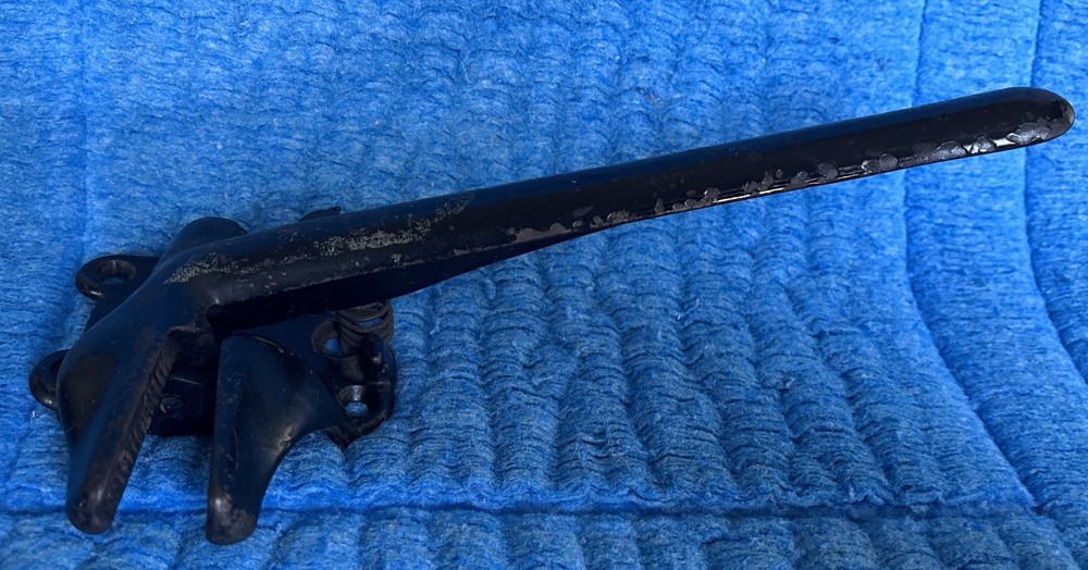 Antique Cast Iron Nutcracker - Spring Loaded Handle 11” Black Unmarked