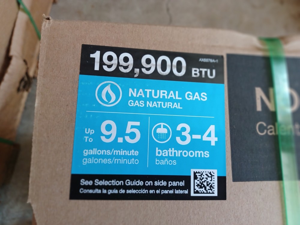 Rheem Performance Plus 9.5 GPM Outdoor Natural Gas Tankless Water Heat