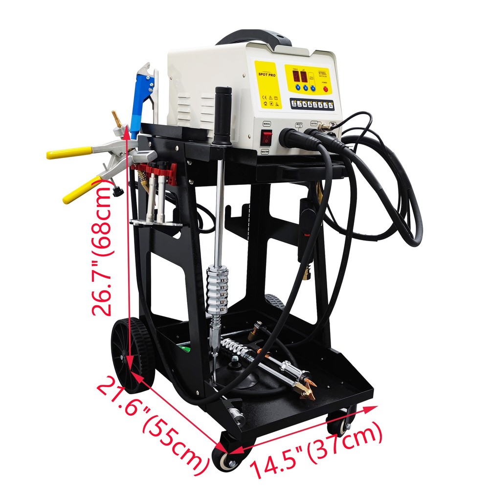 220V Steel Dent Pulling Machine Car Repair Spot Dent Puller Dent Pull Tool Kit