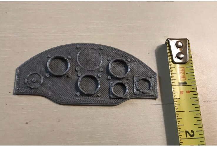 remote controlled airplane instrument panel model Rc plane custom 3d print