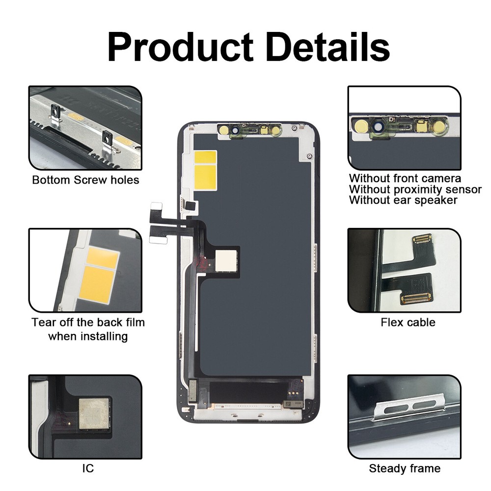 For iPhone 11 Pro Max Incell LCD Display Touch Screen Digitizer Replacement Kit