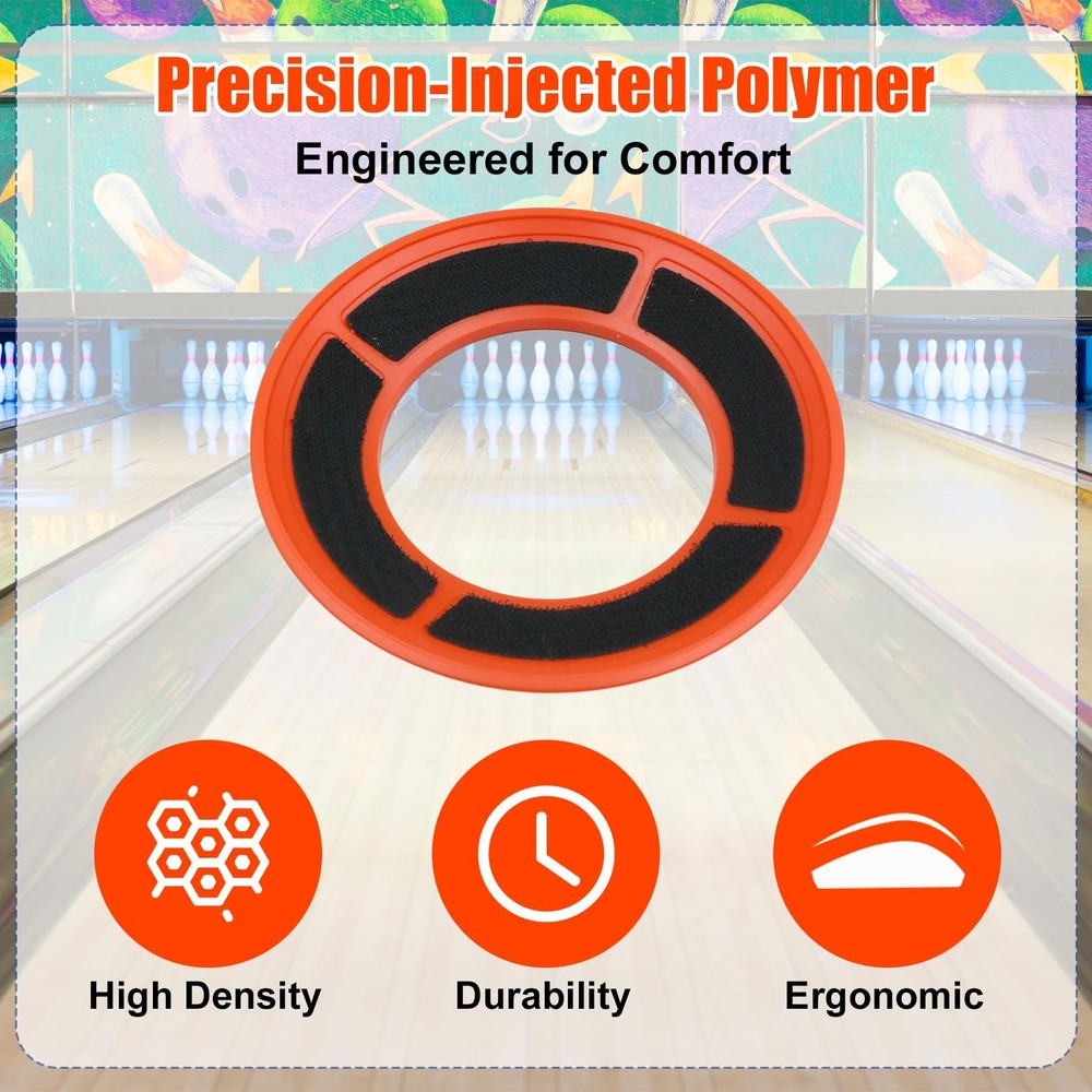 Universal Sanding Pad Holder for Bowling Balls, Precision Surface Orange