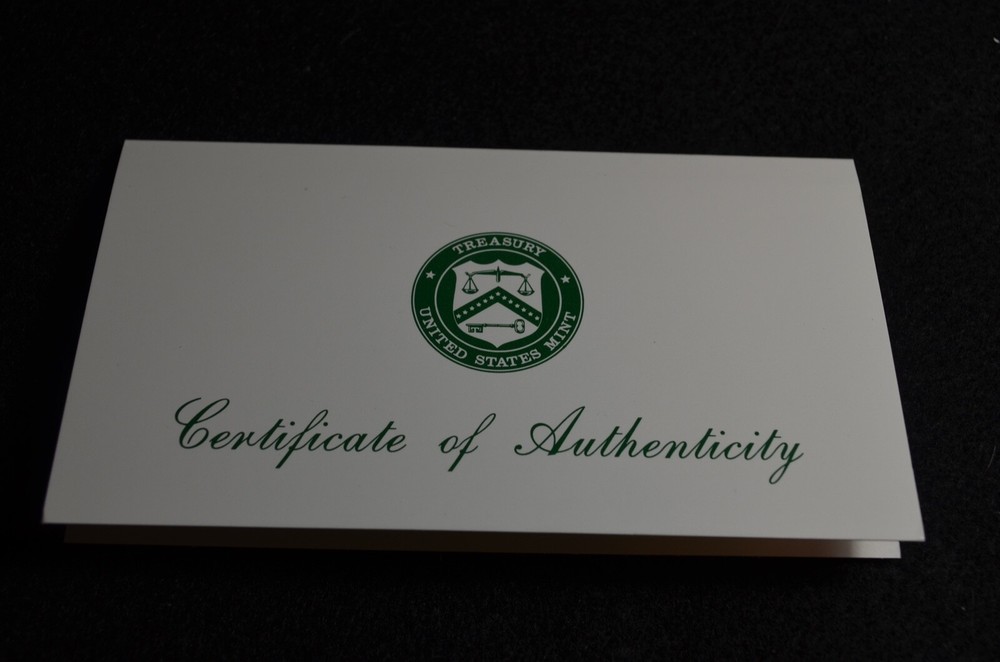 1996 PROOF SET AND COA REPLACEMENT BOX NO COINS GREAT BOX TOP QUALITY