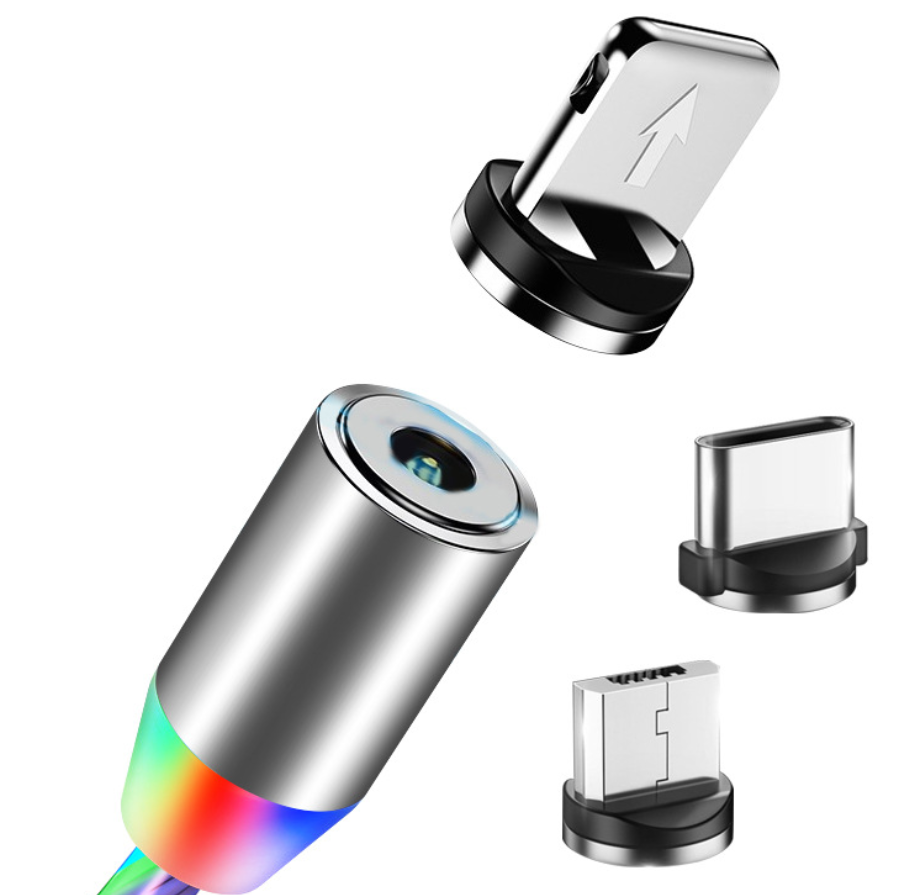 Compatible with Apple, Flowing Ligh Magnetic Streamer Data Line Cable for Iphone