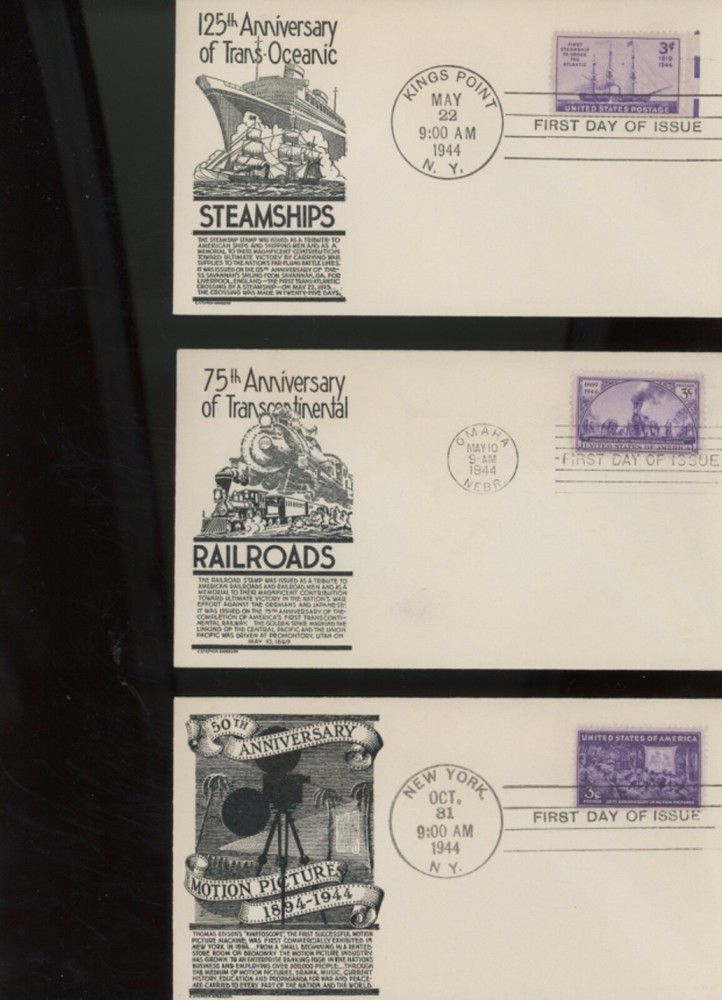CS Anderson Cachets fdc 72 set d (ip
