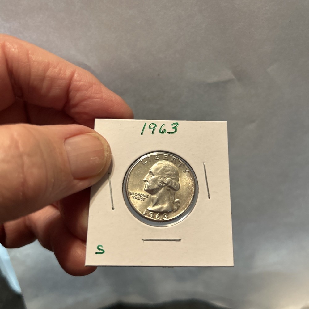 1963 Washington Quarter 90% Silver -(S)