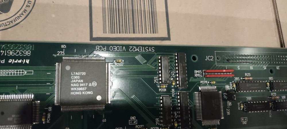 namco rave racer system 22 arcade main pcb #10