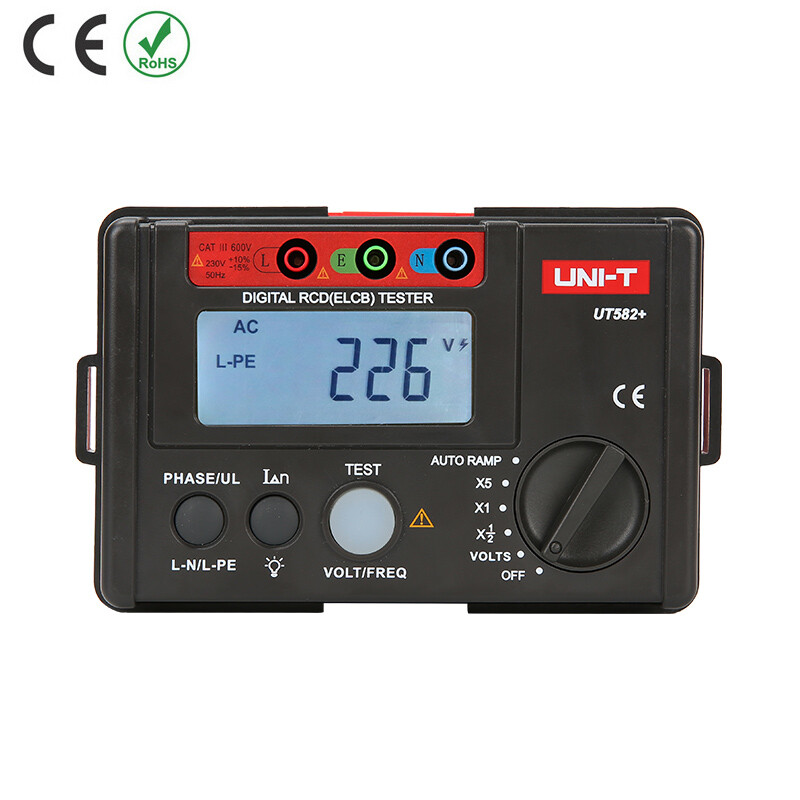 . UT582+ Digital RCD ELCB Tester AUTO RAMP