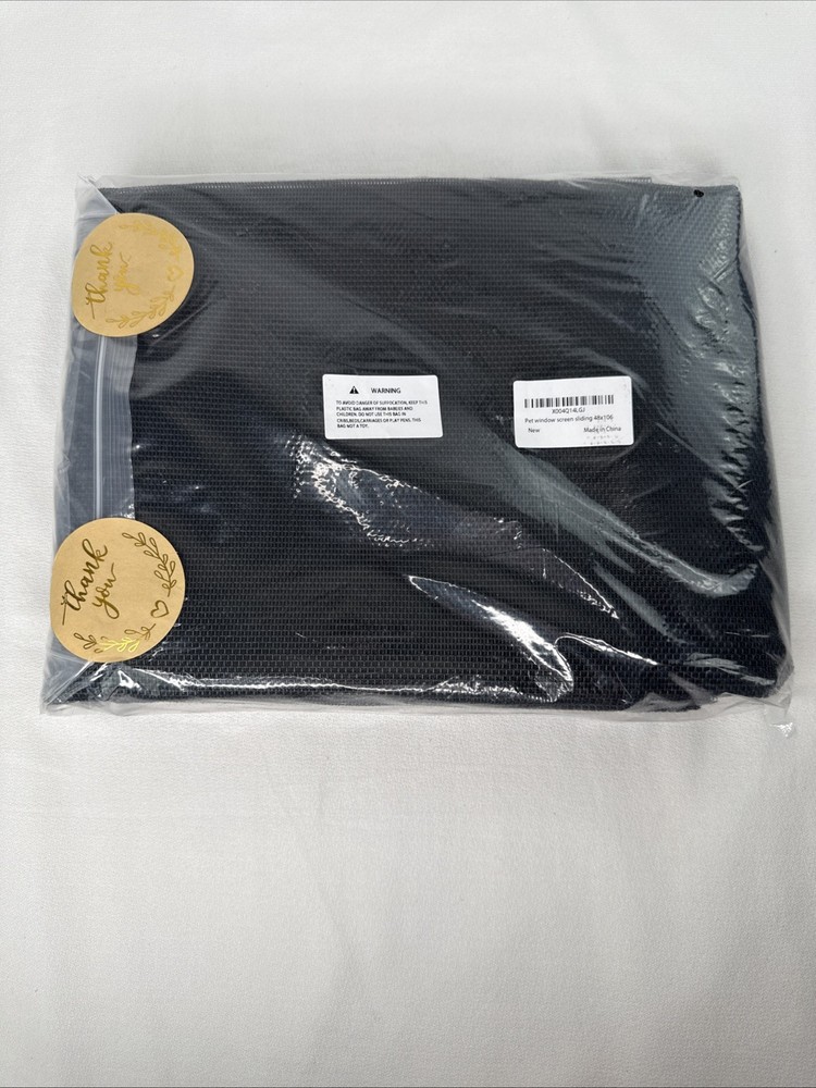 48” X 106” Pet Proof Window Screen Replacement Thick Charcoal