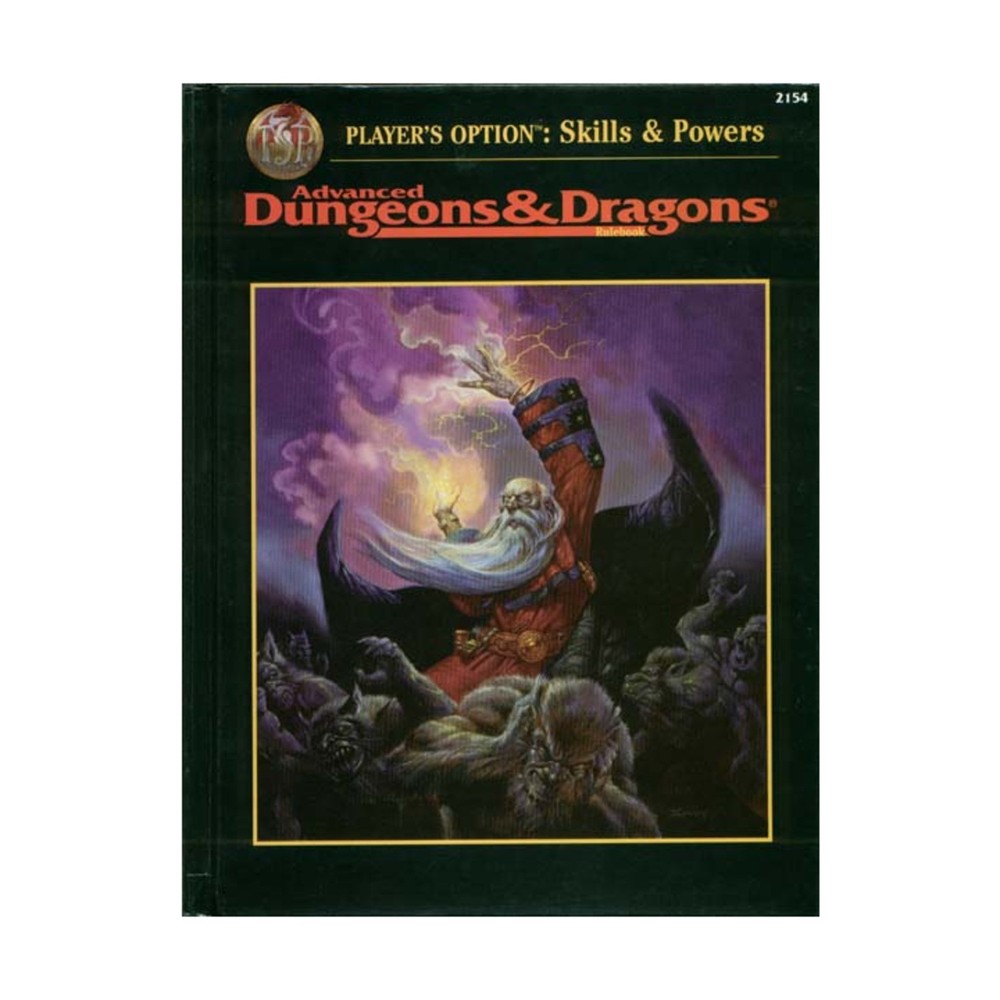 TSR AD&D 2nd Ed Player's Option - Skills & Powers (3rd) VG