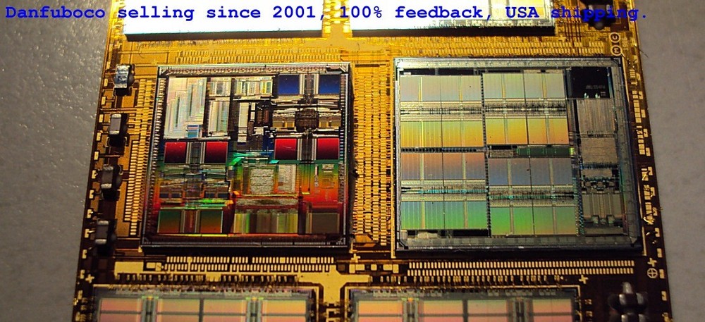 ROSS 1996 SPARC CPU + Cache Controller and 4 Cache Chips on Aluminum Substrate