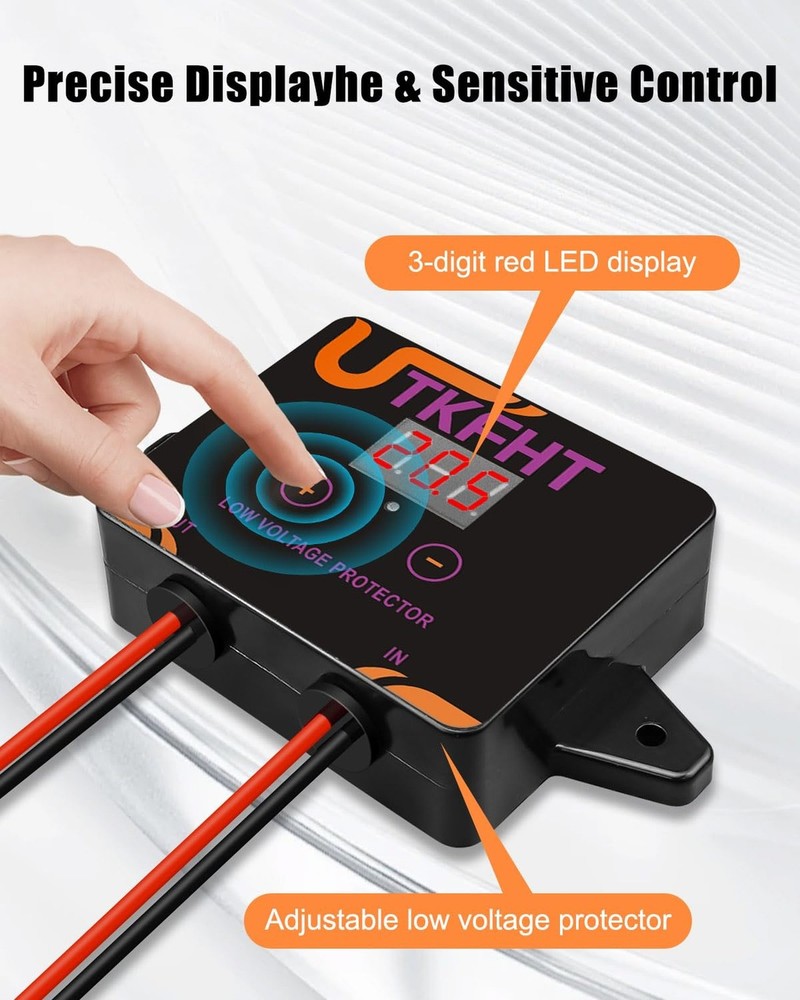 Upgrade DC12-36V Low Voltage Protector, Digital Disconnect Switch, ... Fast Ship