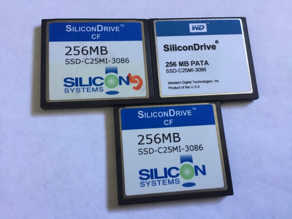 3pcs 256mb SiliconDrivE compactflash CF I  memory card for CFI DSLR Nikon camera
