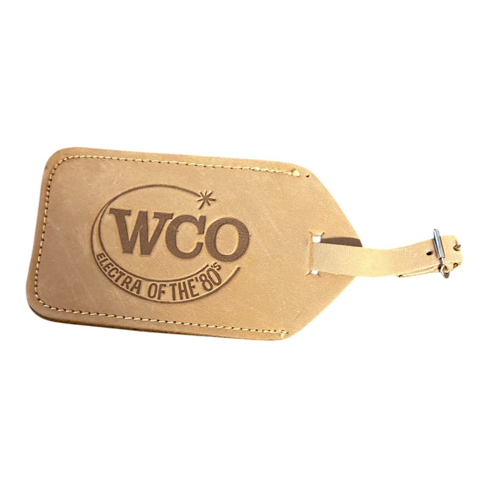 Vintage Conoco Luggage Tag Suede