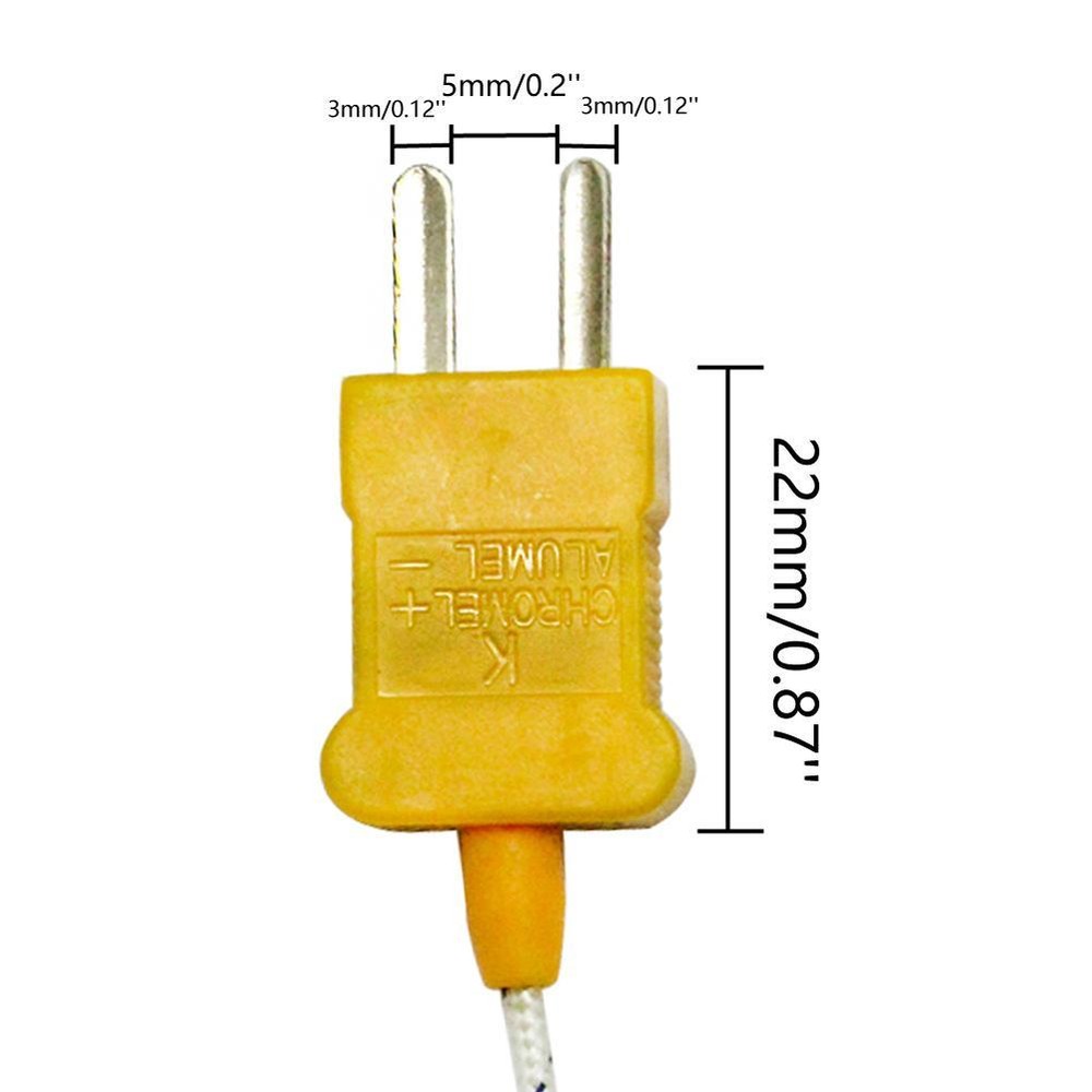 aidetek K-Type Thermocouple Wire Digital Thermometer Temperature Sensor Probe