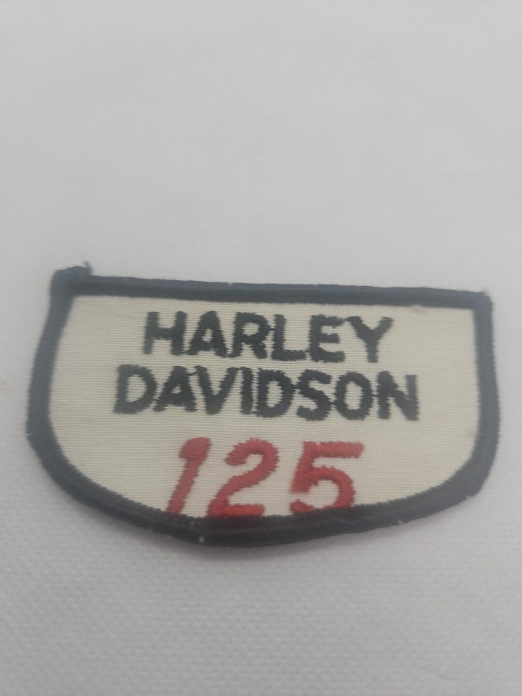 Harley Motorcycle 125 Patch _ Vintage