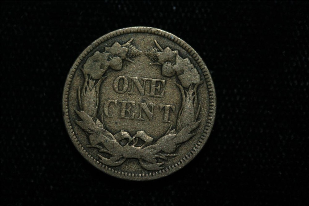 1857 FLYING EAGLE CENT COIN - VG/F