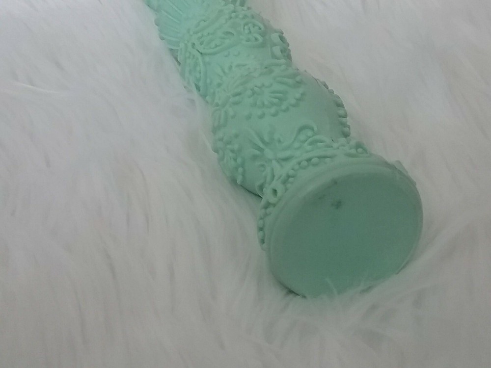 Vintage Textured Pattern Roller Stamp Mint Green