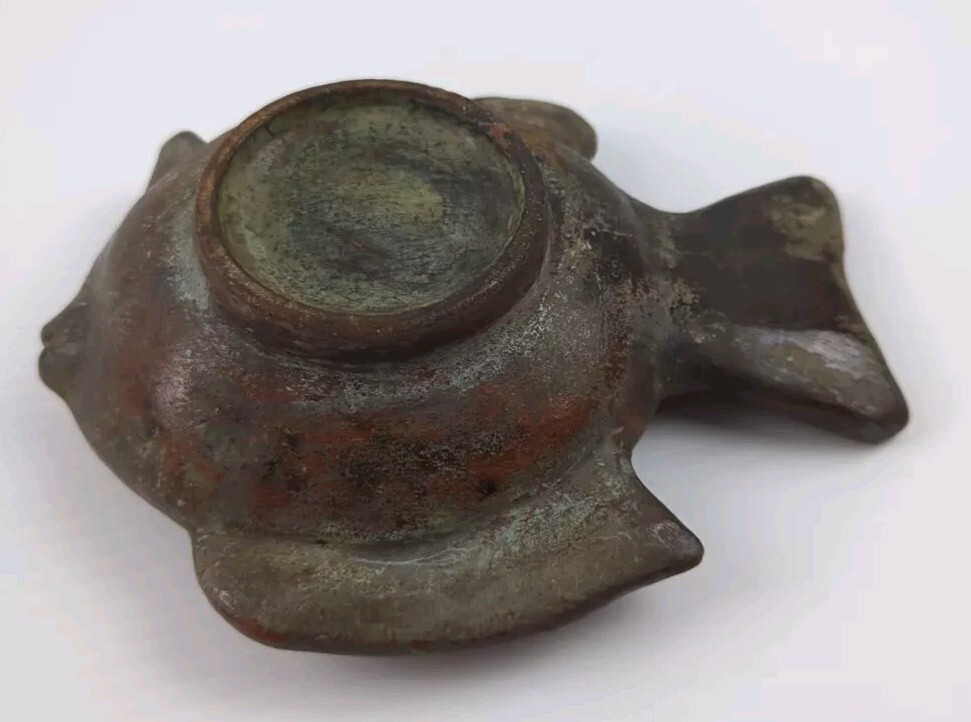 Fish Ashtray Pottery - Cast Iron Look