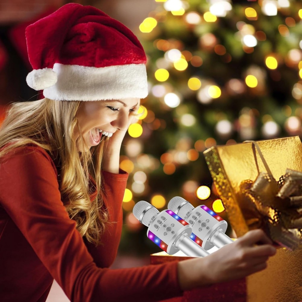 Kids & Adults Singing Microphone – Bluetooth, Echo Effect & Portable Design