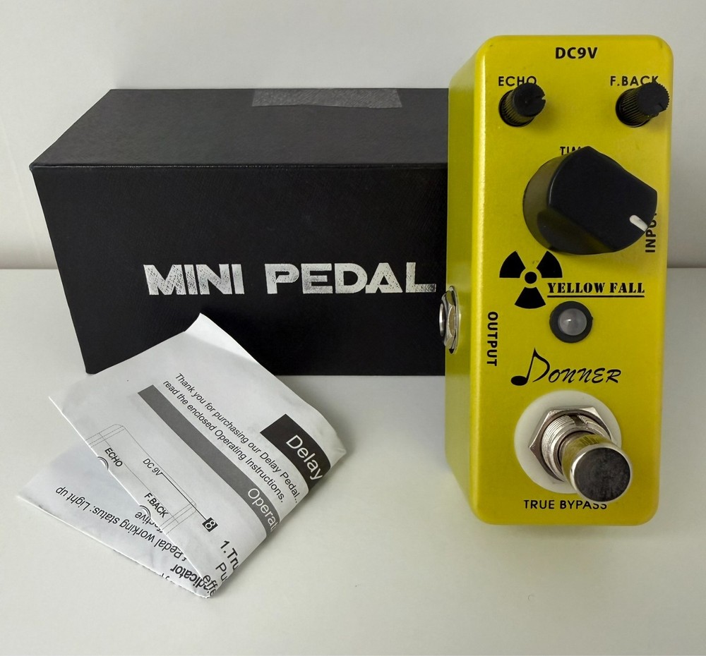 Donner Yellow Fall Mini Delay Analog Guitar Effect Pedal True Bypass