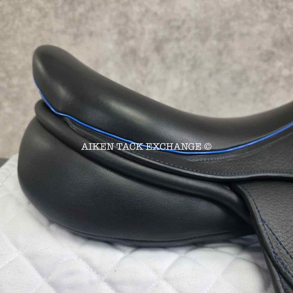 Adam Ellis Jump Saddle, 17" Seat, Medium Wide Tree (Read Description)