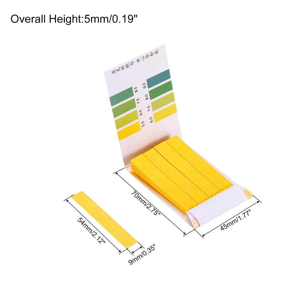 PH Test Strips 5.5-9.0.4pcs 80 Indicator Maps Sunflower Tester
