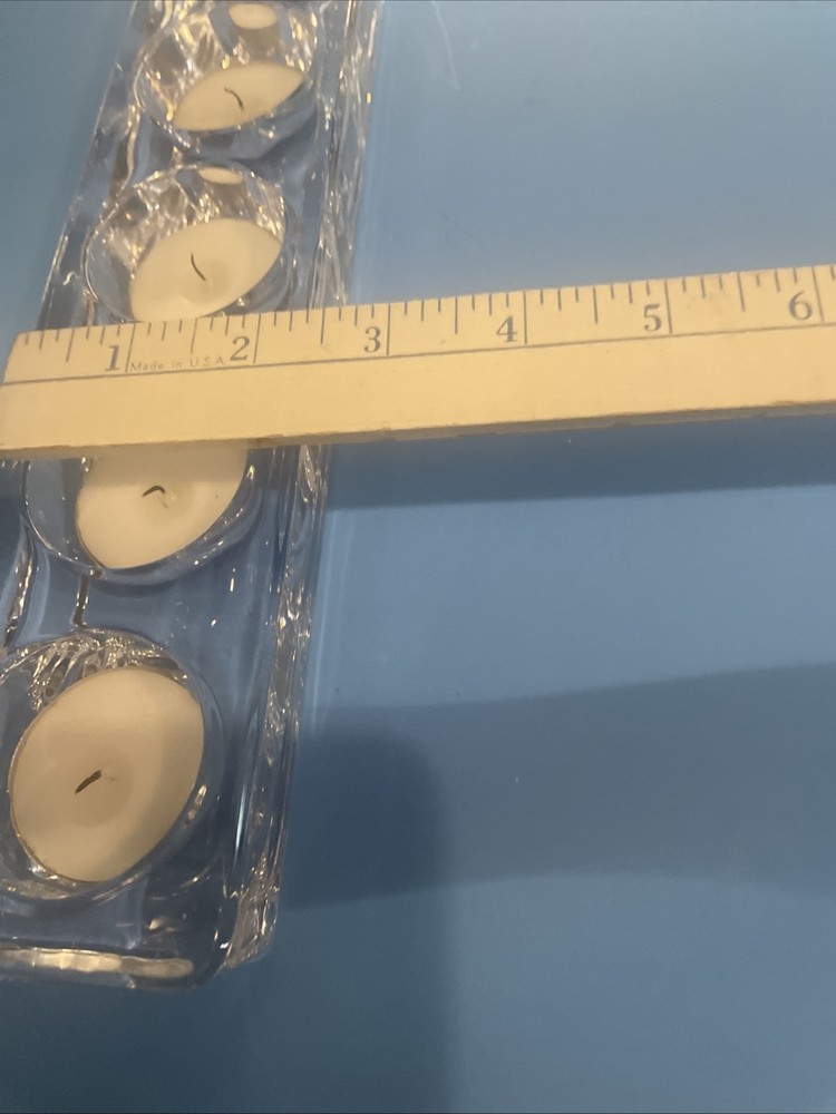 Crystal Glass Rectangular Tealight Bar( T-31)( T-35?)