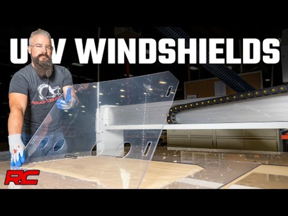Rough Country Scratch Resistant Full Windshield (fits 16-22 Can-Am Defender)