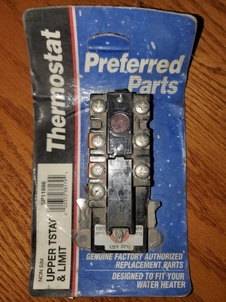 Preferred Parts Electric Upper Thermostat & Limit SP11698 Water Heater Rheem