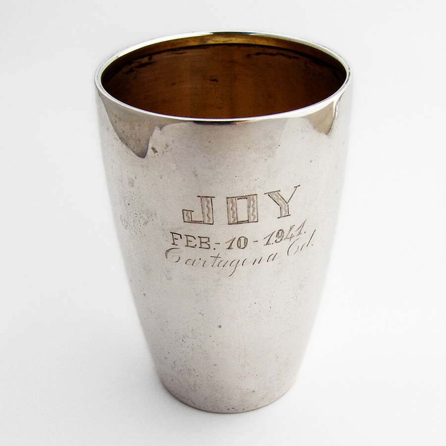 German Beaker Lutz Weiss 835 Silver Mono Joy 1941