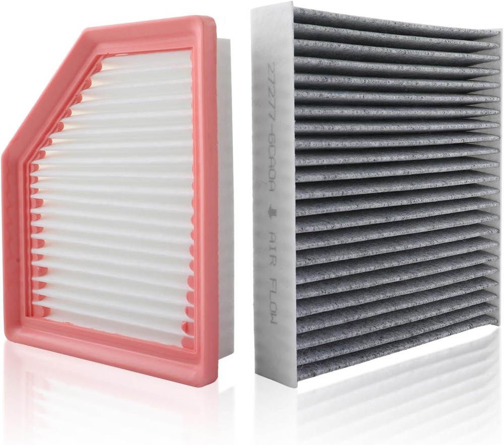 Engine Air Filter and Cabin Air Filter Replacement Compatible with Nissan