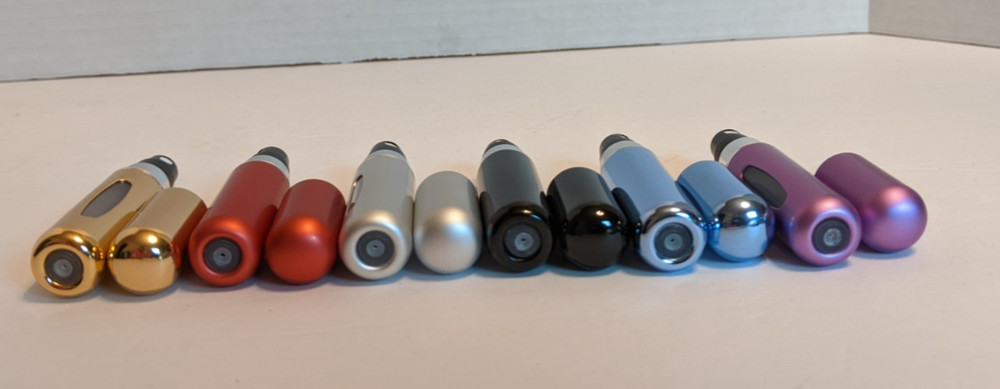 Refillable Perfume Mini Atomizer Spray Bottles Lot of 6