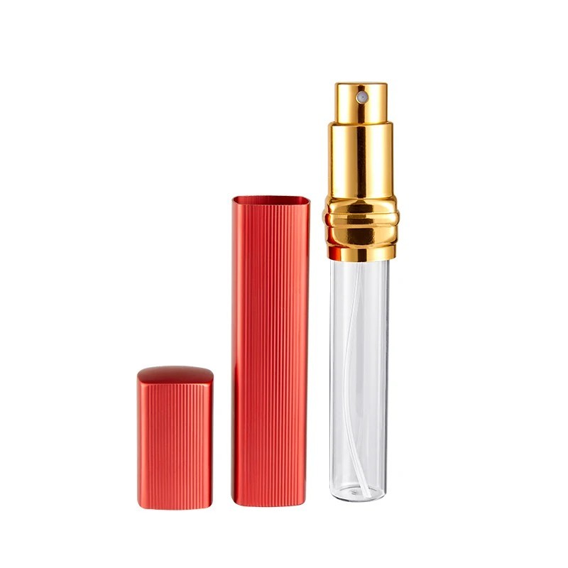 6PCS Empty Refillable Travel Glass Perfume Bottle With Spray Atomizer 12ml US