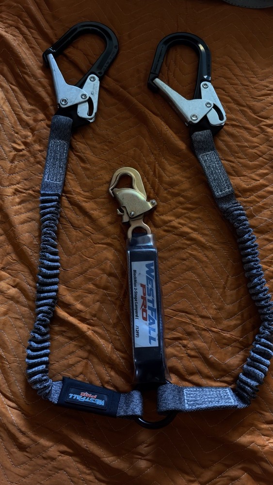 WestFall Pro BlackMax 2-Stage Lanyard Harness FF MPN 62022