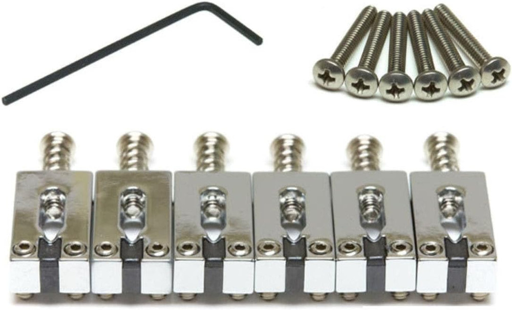 Graph Tech PG-8000-0C String Saver Classics Strat and Tele Style Saddle Set - Ch
