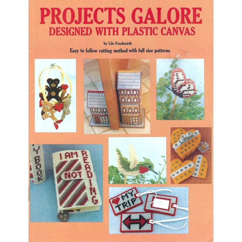 Projects Galore Plastic Canvas Pattern Book Butterfly Publications