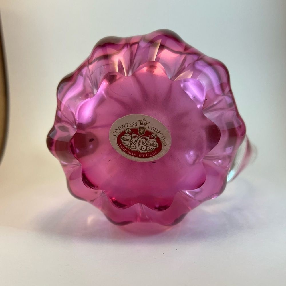 Countless Collection Bohemian Art Glass pitcher