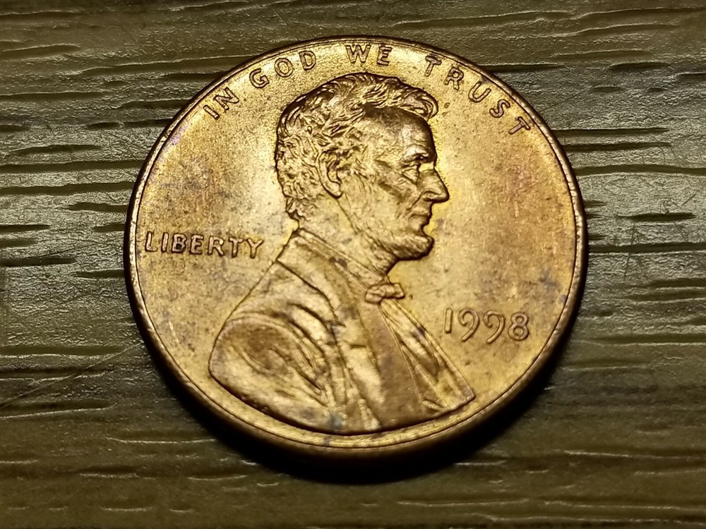 1998 Memorial Cent WDDR-008 Doubled Die Reverse.