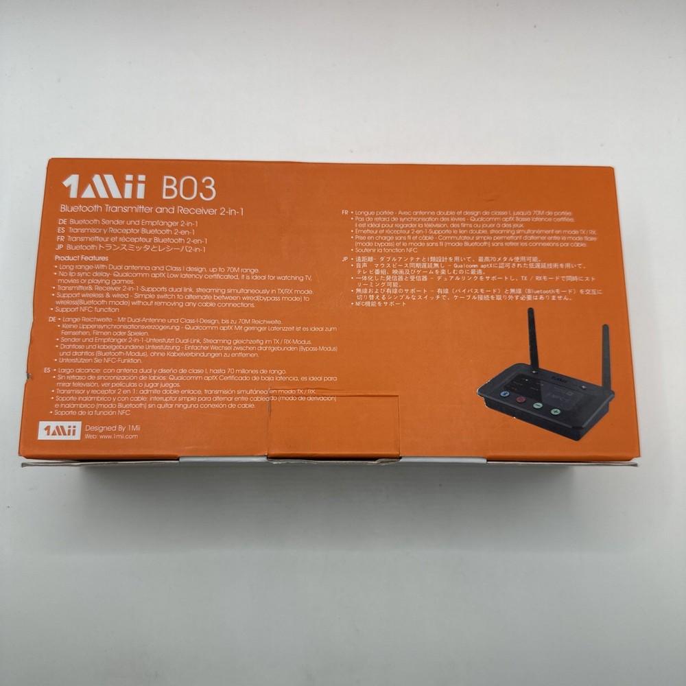 New 1Mii B03 230ft. Bluetooth 4.2 Transmitter