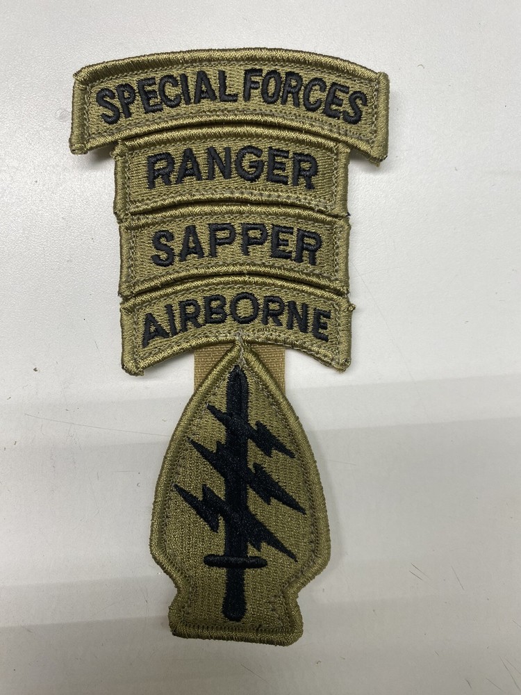 Special Forces Command OCP SSI Patch Airborne , Sapper,Ranger,SF Tab With Hook